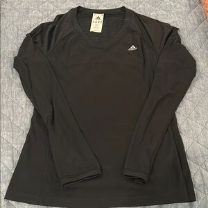 Adidas Black Long Sleeve Fitted Tee